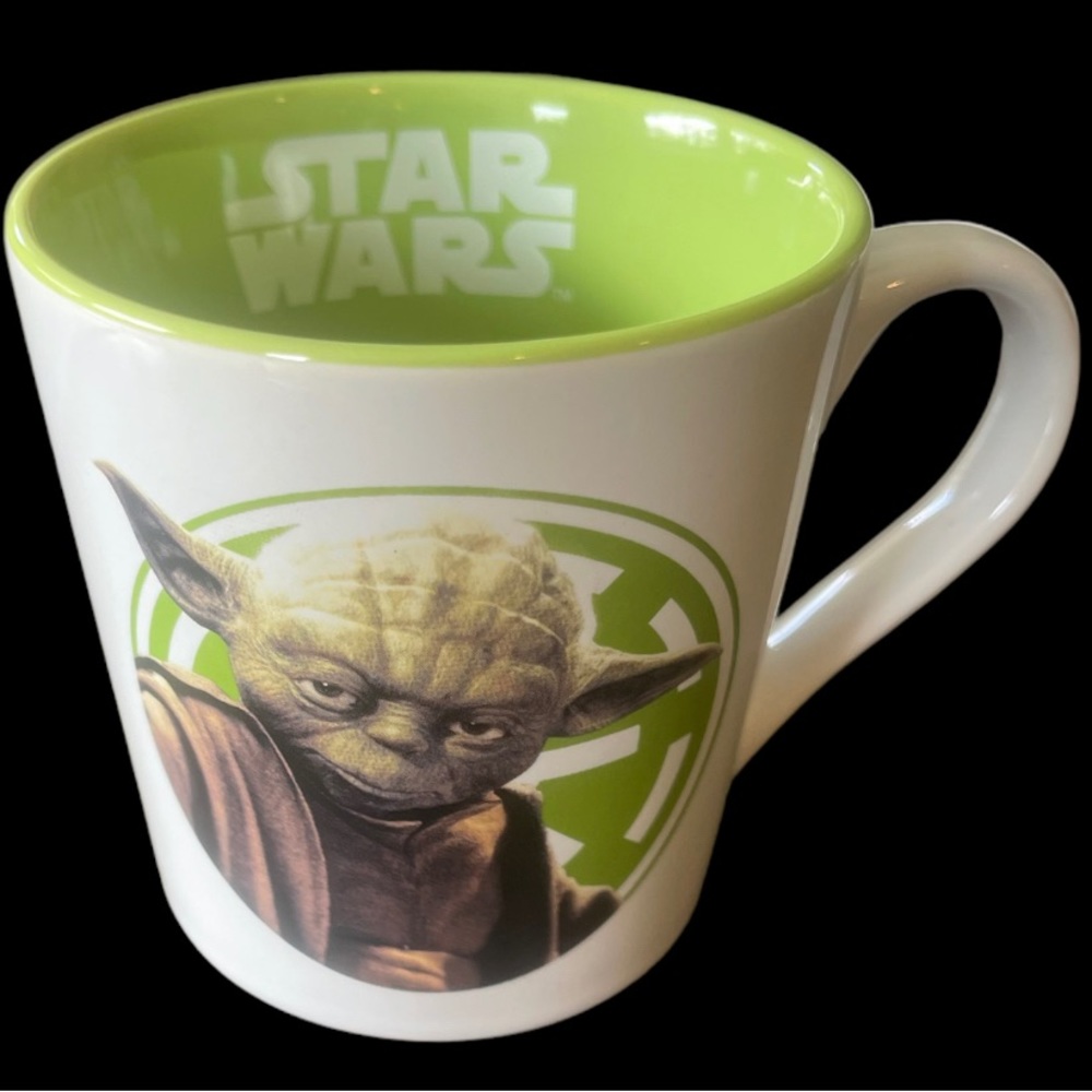 Star Wars YODA Coffee Mug USE THE FORCE 2014 Ceramic 12 oz Lucasfilm Vandor